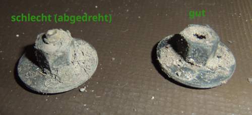 Muttern-radkastenabdeckung-detailaufnahme