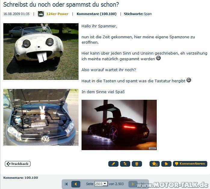 Schreibst du noch oder spammst du schon?