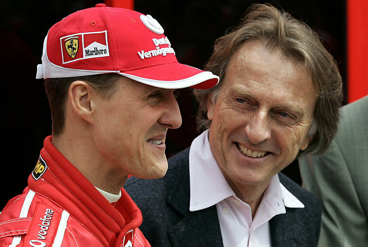 Sie verbindet viel: Serien-Formel-1-Weltmeister Michael Schumacher und der italienische Manager und Ex-Ferrari-Chef Luca di Montezemelo