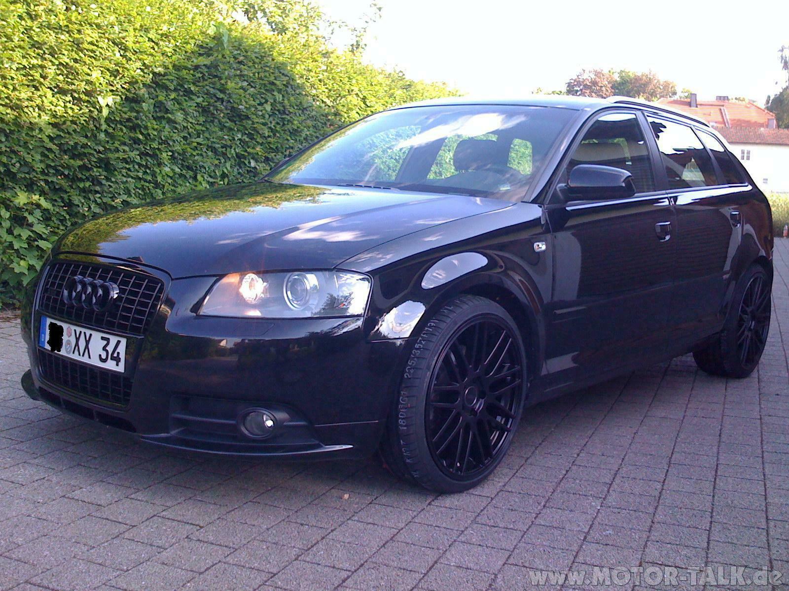 Schwarze Felgen auf Schwarzen Sportback