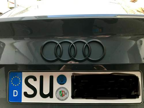 Audi-Ringe matt hinten