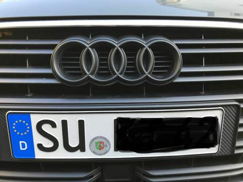 Audi-Ringe matt vorne