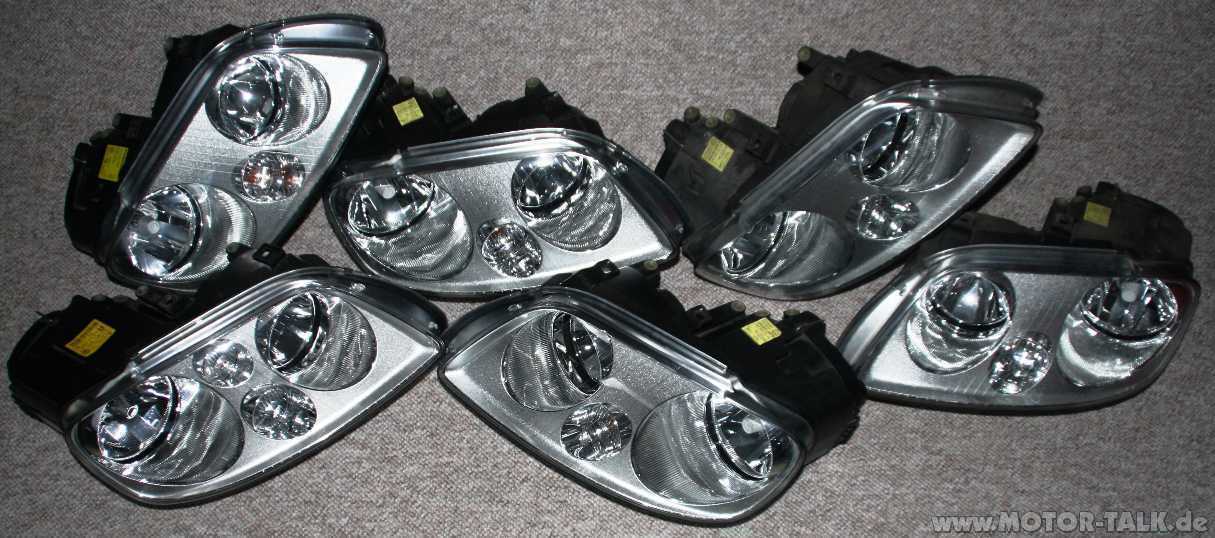 Schwarze Scheinwerfer