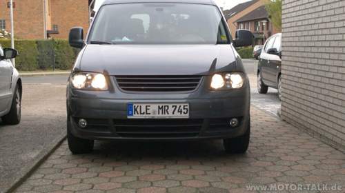 Caddy-schwarz-licht