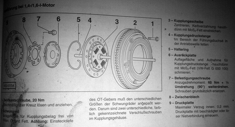 Schwungscheibe OT einstellen 1.4er / 1.6er