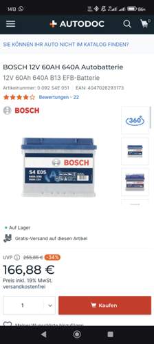 Neue Batterie