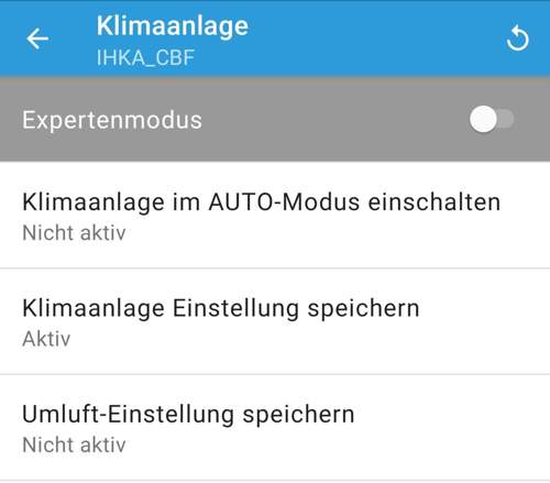 BimmerCode AUTO-Modus