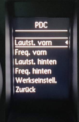 PDC Menu