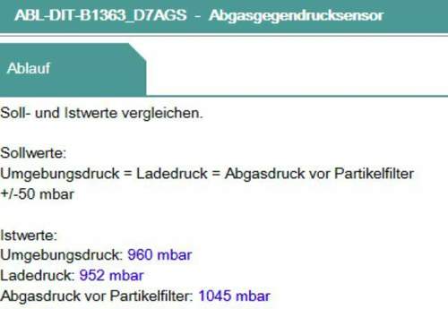 Abgasgegendrucksensor