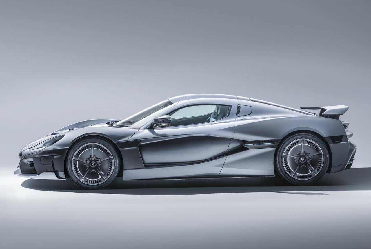 Der Rimac Concept 2 auf dem Genfer Autosalon 2018: Seitenansicht
