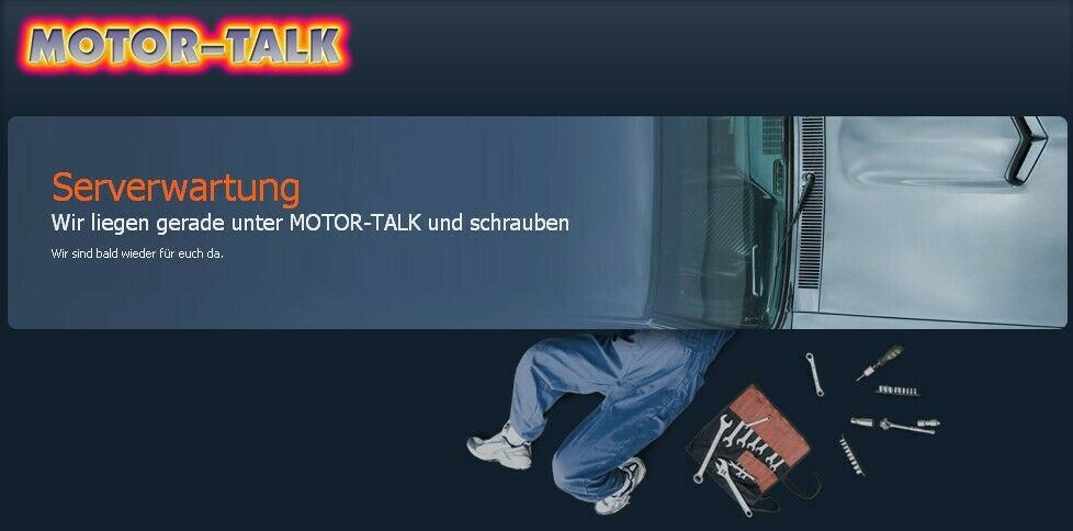 Serverwartung heute Nacht zwischen 1:00 und 9:00