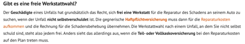 Auszug Bussgeldkatalog