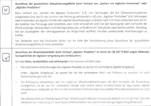 Zusatzvereinbarung