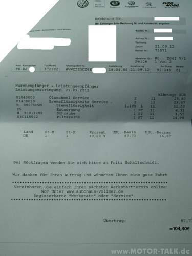 Rechnung
