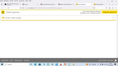 Falsche URL