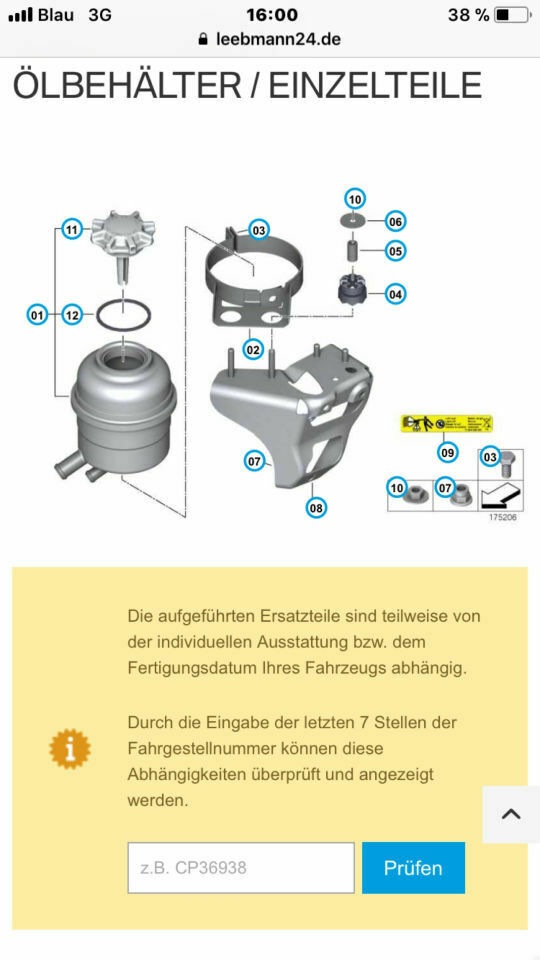 Servobehälter Ölfeucht was ist undicht?