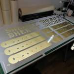 Schriftzüge gold
