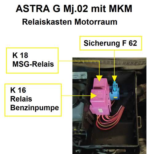 Relaiskasten Motorraum