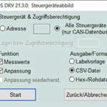 Steuergeräteabbild CSV sichern