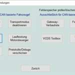 Steuergeräteabbild Anwendung