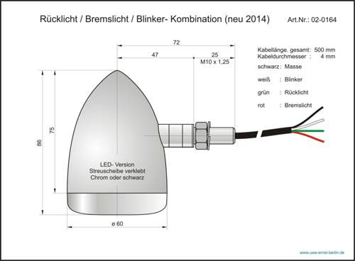 Rück- / Bremslicht / Blinker - Kombi