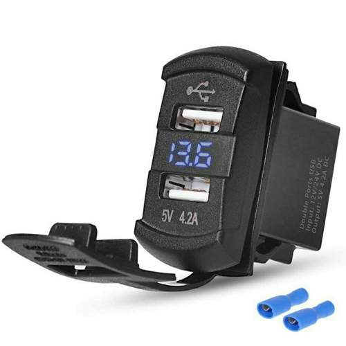 Voltmeter und 2x USB