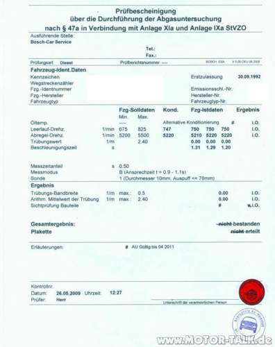 Au-bescheinigung