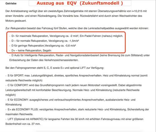 Auszug vom EQV