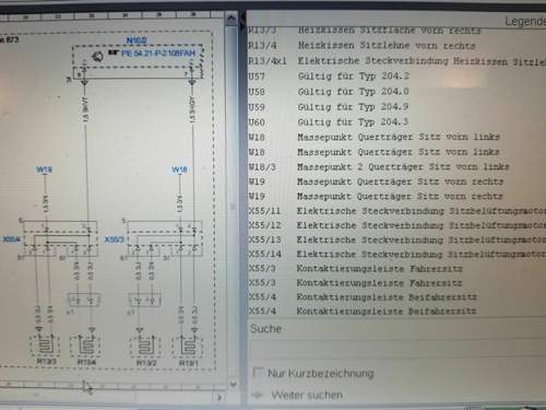 W204 Heizungsmatten vorne