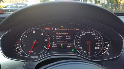 Rekord von 3.9l/100km (mit 255/35/R20)