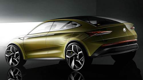 Das Heck könnte ein Kodiaq Coupé andeuten. Die Technik kommt 2020 in Serie