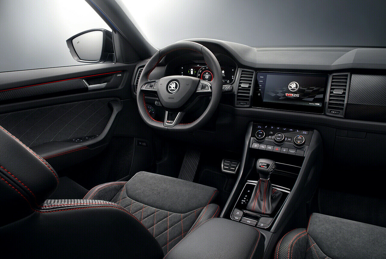 Ein Blick ins Cockpit: So sieht es im Kodiaq RS aus