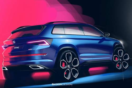 20-Zöller stecken serienmäßig am Kodiaq RS. Vorn misst die Bremsanlage 17 Zoll