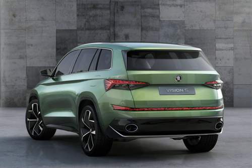 Skoda Vision S: "Kristalline" Strukturen in den Leuchten zitieren Kristallglas