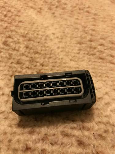 Stecker mit grauem Innenteil