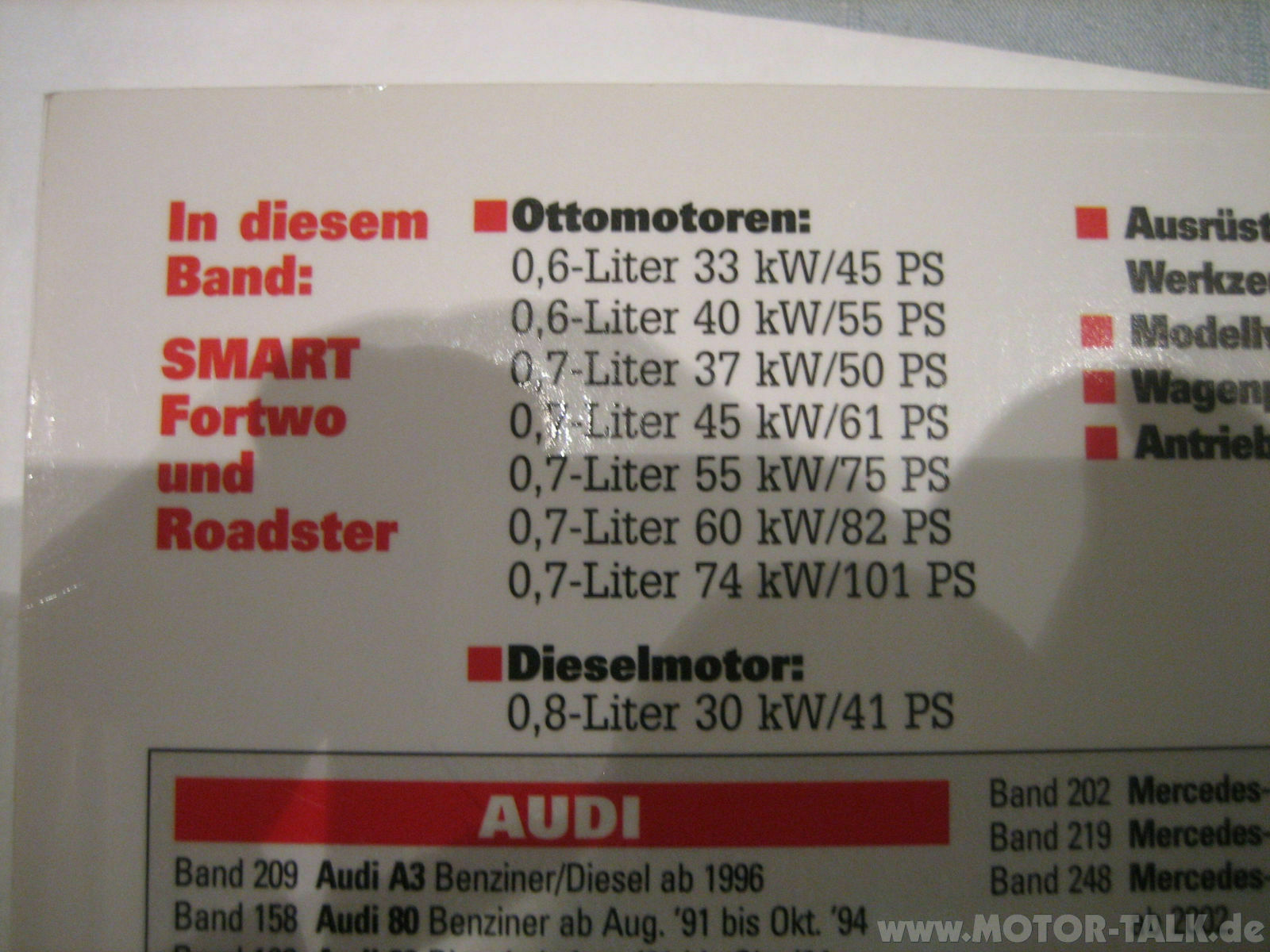 Smart Reparaturanleitung