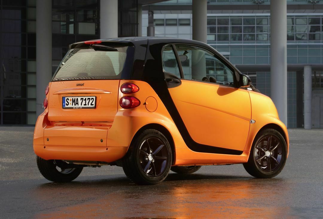 Smart fortwo nightorange Heck