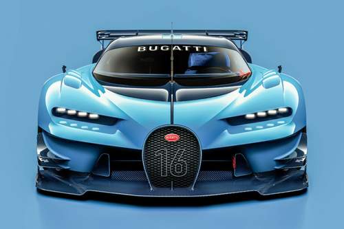 Das Design des Veyron-Nachfolgers dürfet braver ausfallen. Bugatti setzt bei der Studie auf viele Rennsport-Teile