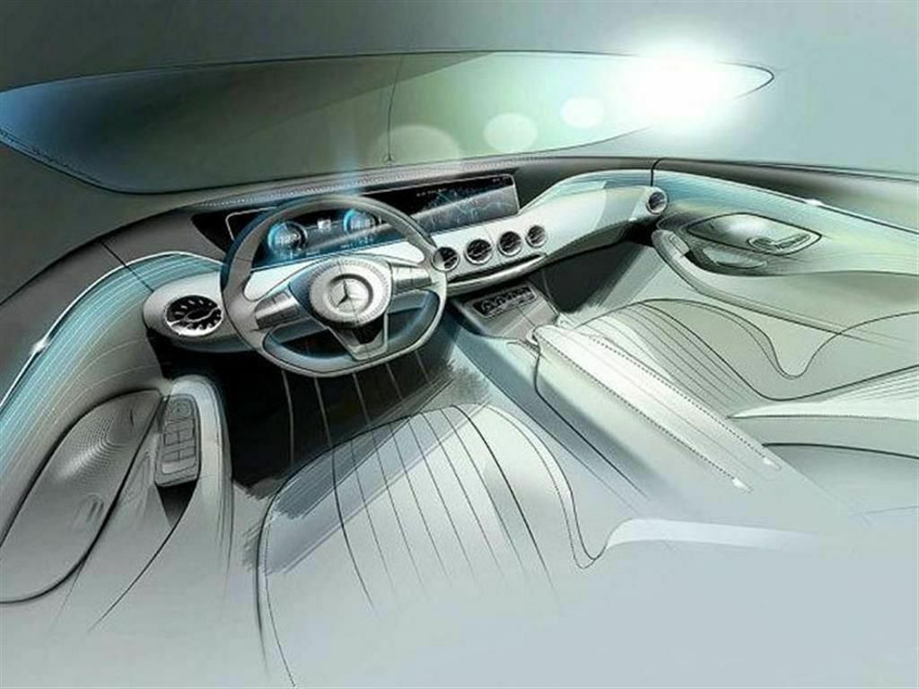 Designskizze: Mercedes Concept S-Class Coupé