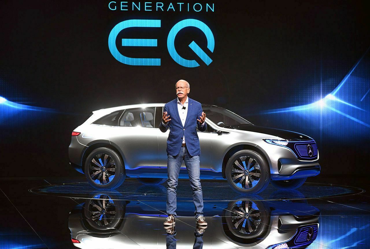 Daimler-Chef Dieter Zetsche bei der Präsentation der Studie Mercedes Generation EQ