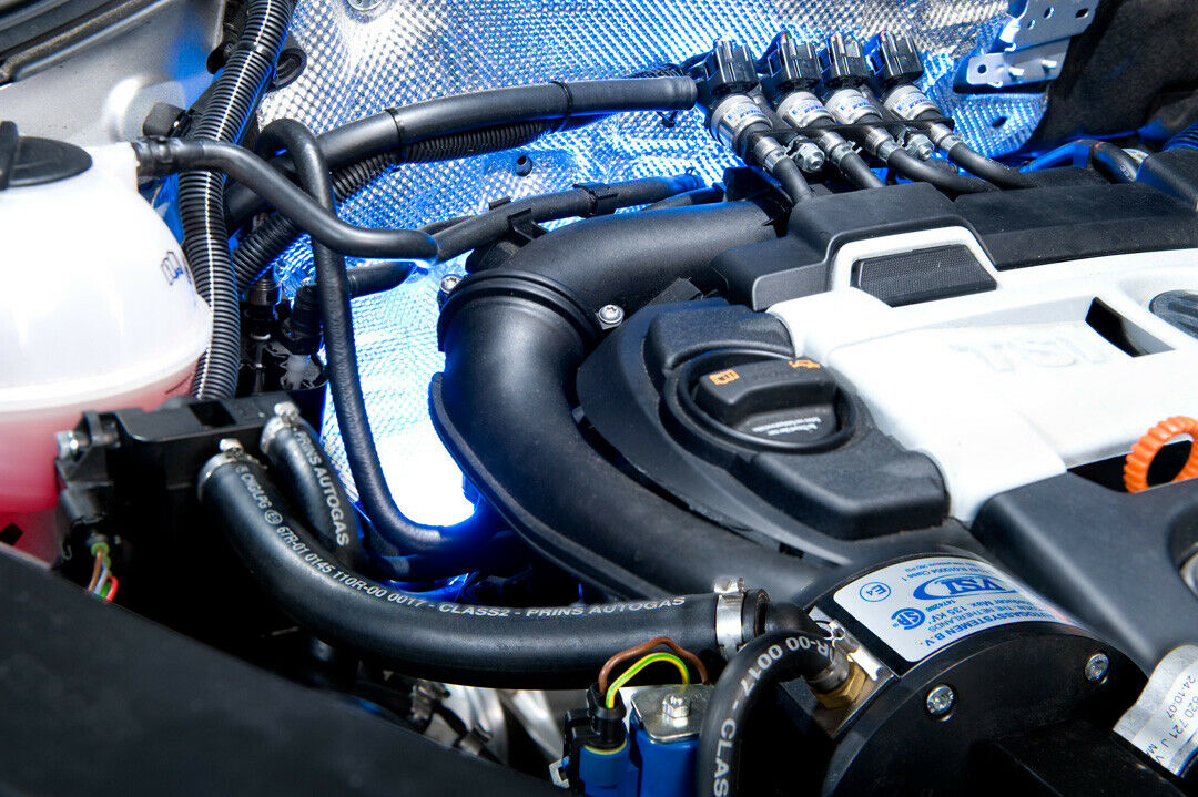 Verdampfer und Einblasdüsen einer sequenziellen Autogasanlage