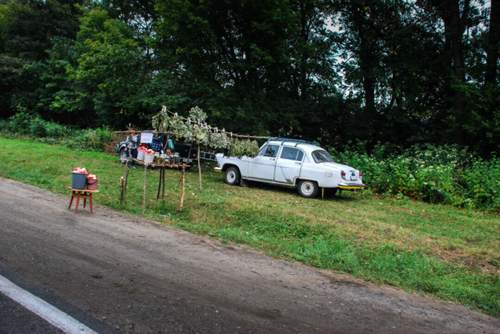 Kräuter- und Äpfel-to-go, irgendwo in der Ukraine
