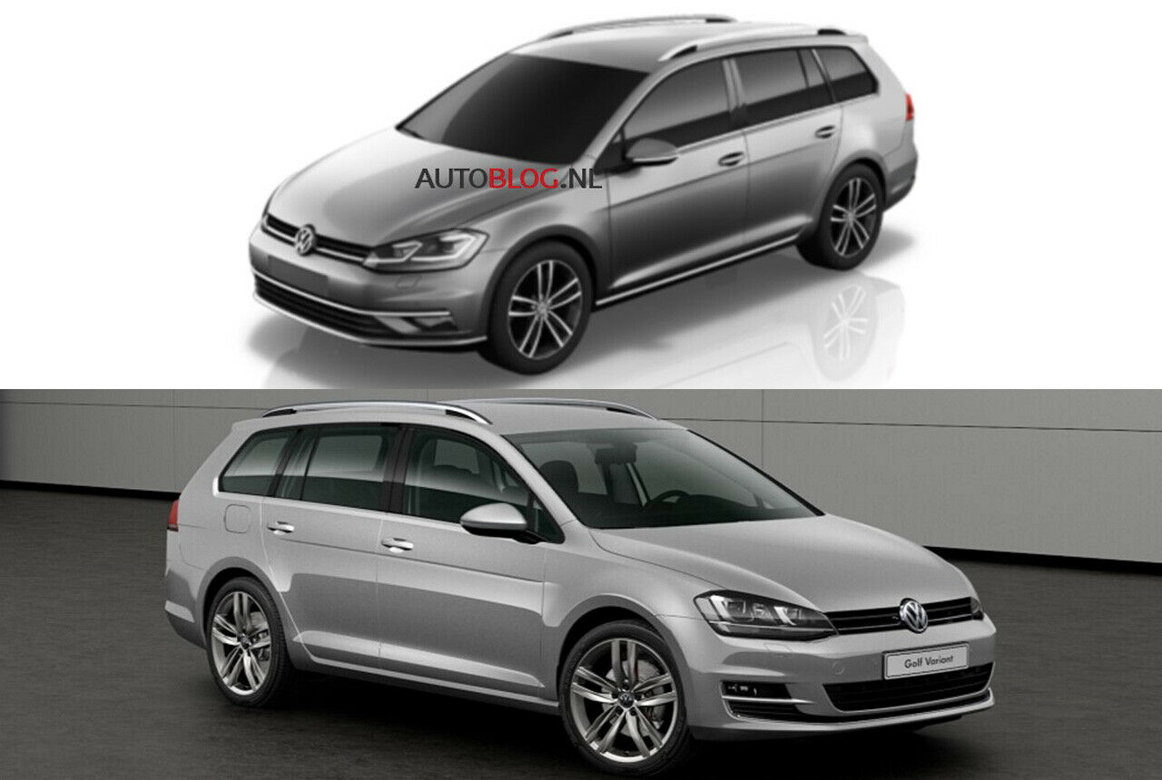 Neue Schürze und Scheinwerfer am Golf 7 Variant