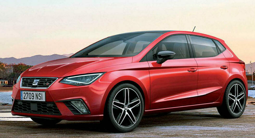 Von vorn sieht der neue Seat Ibiza 2017 kantiger, reifer aus. Ganz ähnlich wie der Seat Leon