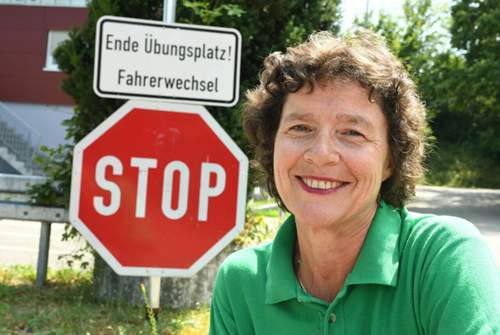 Manuela Wenglorz, die Betreiberin des Übungsplatzes könnte über ihre Erlebnisse ein Buch schreiben