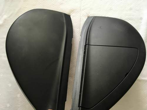 Rechts mit Softlack-Links mit Bref entfe