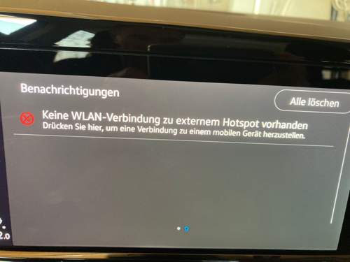 Meldung wenn eSim aus