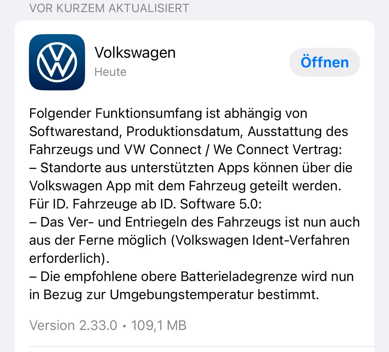 Software 5.0 im ID7 Limousine