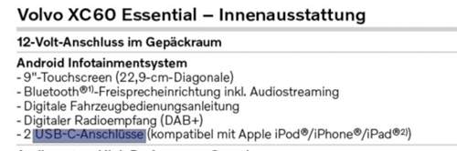 USB-Anschlüsse in der Preisliste