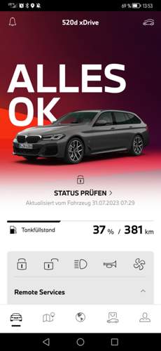 Passt mit Anzeige